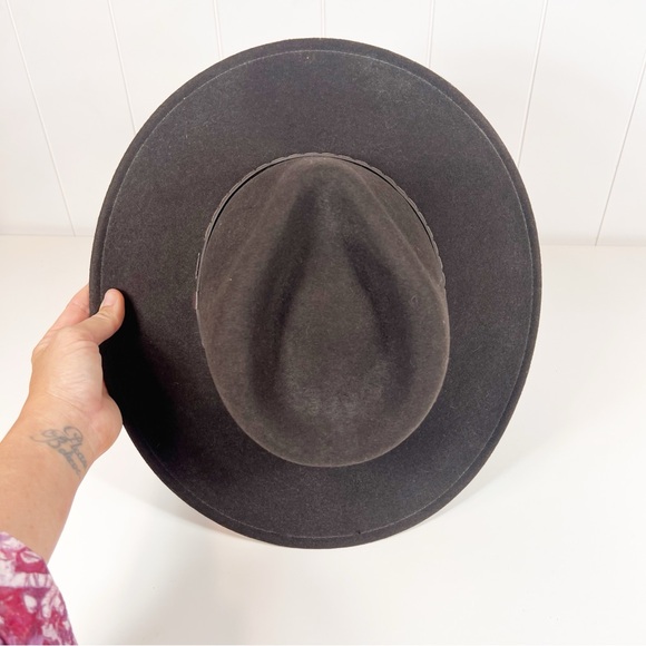 Resistol NRA Dark Brown Wool Felt Western Cowboy Hat Size Medium - Picture 5 of 10